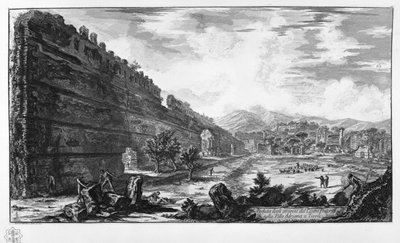 View of the Remains of the Praetorian Camp in the Villa Adriana in Tivoli by Giovanni Battista Piranesi